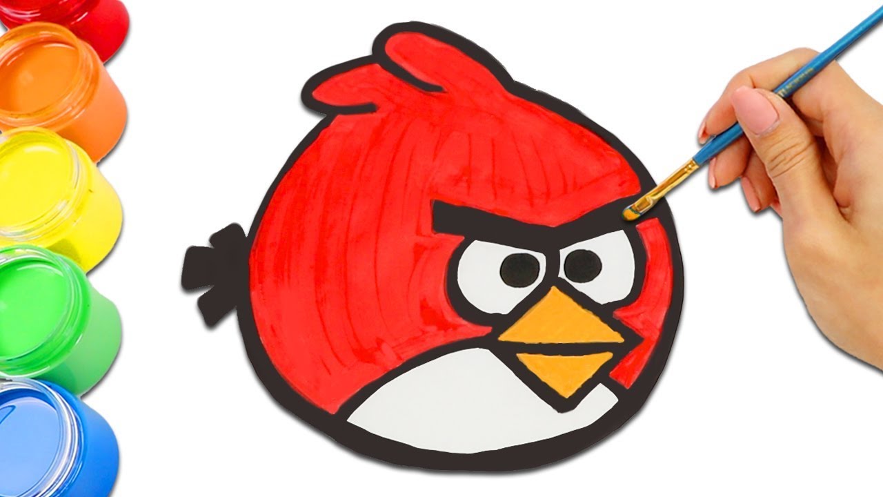 Cute Angry Birds Characters Drawing, Coloring, and Painting for Kids & Toddlers!