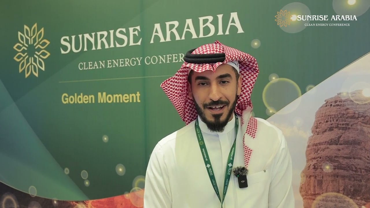 Mustafa AlHakeem, Hydrogen expert, at SunRise Arabia Clean Energy Conference 2024