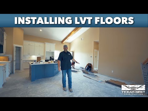 LVT Flooring in Red Oak BARNDOMINIUM HOME | Texas Best Construction