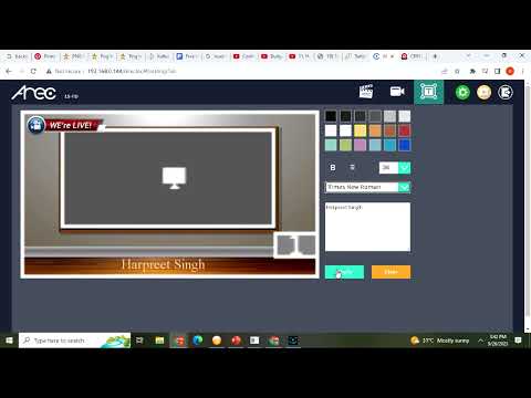 Lecture recording live streaming demo and configuration | FTP Server Uploading | Overlay Background