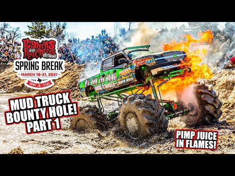 PIMP JUICE IN FLAMES! Bounty Hole action at Rednecks with Paychecks Spring Break 2021 Part 1