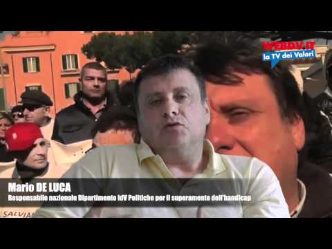 Calderoli contro gli invalidi, IdV li difende