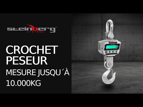 Vidéo - Crochet peseur - 10t / 2kg - LCD