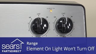 Range Surface Heating Element Light Won't Turn Off