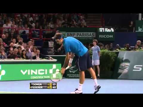 Federer vs Tsonga - Paris 2011 Final highlights