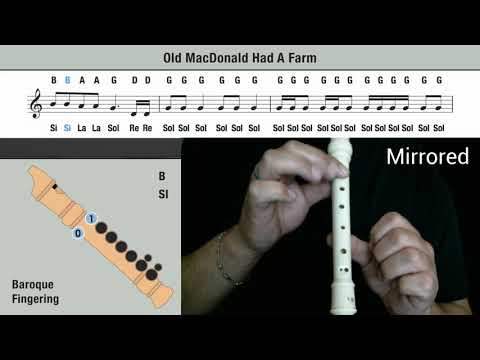 Old MacDonald Had a Farm Recorder Follow Along