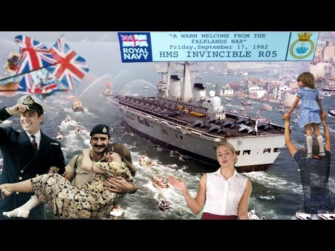 From Conflict to Celebration: HMS Invincible's return from the Falklands.