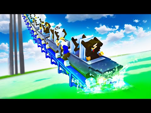 ROLLER COASTER CRASHES Into A POOL OF ACID - Teardown Mods