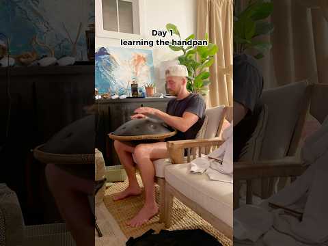 Day 1 of my handpan lessons using ​⁠@MalteMarten method for beginners