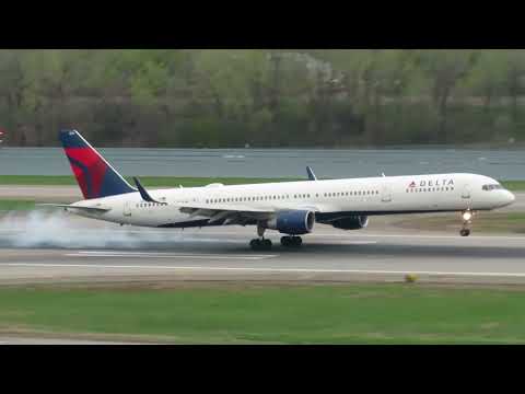 Delta 757-300 Landing at MSP | DL1428 | N596NW |