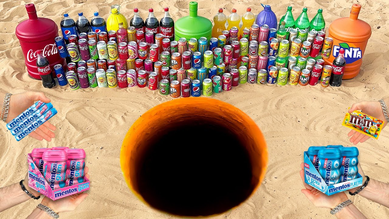 Rainbow Orbeez COMPILATION VS Coca-Cola, Different Monster, Fanta, Mirinda, Chupa Chups and Mentos