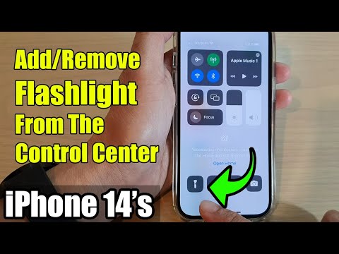 iPhone 14's/14 Pro Max: How to Add or Remove Flashlight From The Control Center