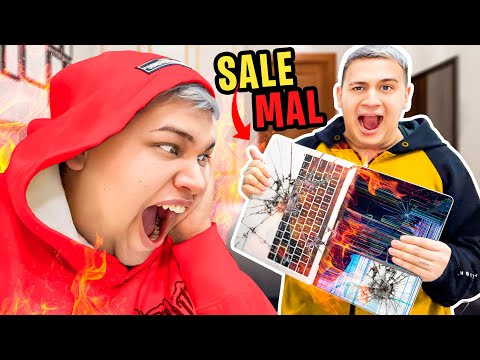 JOKE my BOYFRIEND BREAKS my NEW MACBOOK PRO *I'm so mad 😡* || Franco Gomez