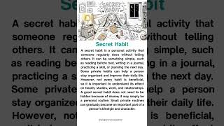 Secret Habits — Small Habits That Can Transform Your Life #english #facts