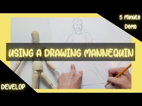 5 MInute Demo: Using a Drawing Mannequin | Choice-Based Art Education