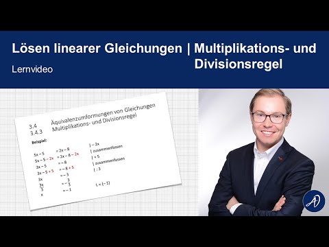 Lösen linearer Gleichungen | Multiplikations- und Divisionsregel