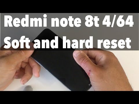 Xiaomi Redmi Note 8t Hard reset and Soft reset