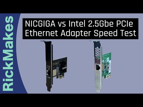 NICGIGA vs Intel 2.5Gbe PCIe Ethernet Adapter Speed Test