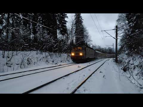 Tren IR1633 Bucuresti Nord - Brasov intre Predeal si Timisu de Sus cu 41-0331-9 - 15.01.2021