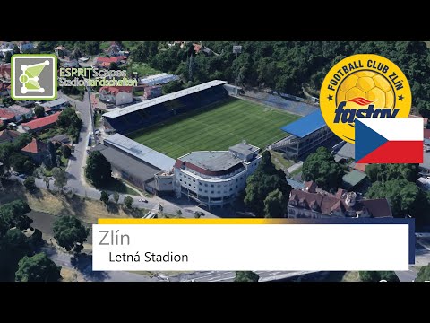 Letná Stadion | FC Fastav Zlín | Slow Motion 360° Rotation | Google Earth