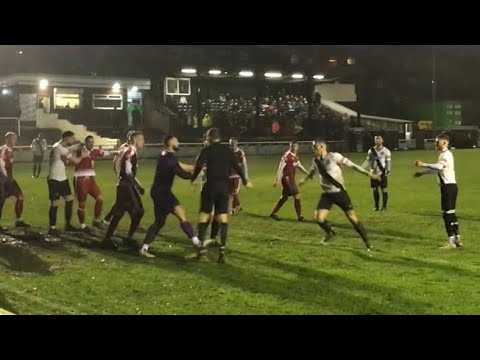 Player aggro and great goal - Mossley v Colne