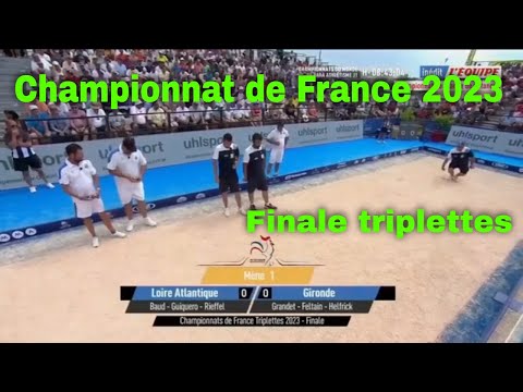 Pétanque ! finale triplettes championnat de France 2023