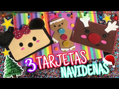 DIY 3 TARJETAS NAVIDEÑAS DE ÚLTIMO MINUTO 🎄🎁