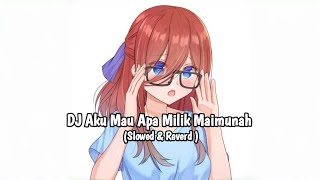 Download lagu DJ Aku Mau Apa Milik Maimunah ( Slowed & Reverd ) mp3