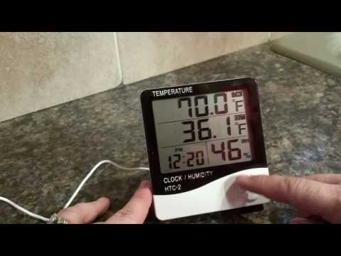 DIGITAL THERMOMETER/HUMIDITY METER(HYGROMETER)