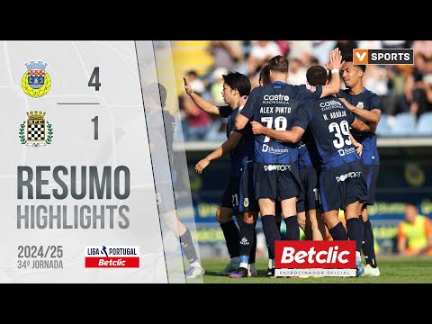 Resumo: Arouca 4-1 Boavista (Liga 24/25 #34)