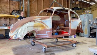 1965 VW Beetle Restoration - Rust Primer, Paint, Seam Sealer!