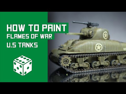 How To Paint Sherman Tanks - Flames Of War Tutorial