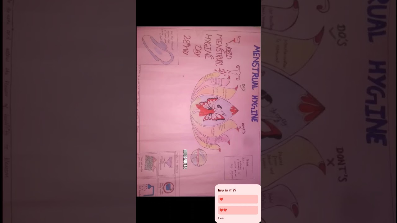 menstrual hygiene poster | poster for seminar on menstrual hygiene | womens day | #menstrualhygiene
