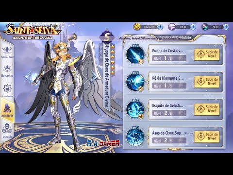 HYOGA DIVINO TUDO QUE VOCÊ PRECISA SABER PARA UPA - SAINT SEIYA AWAKENING