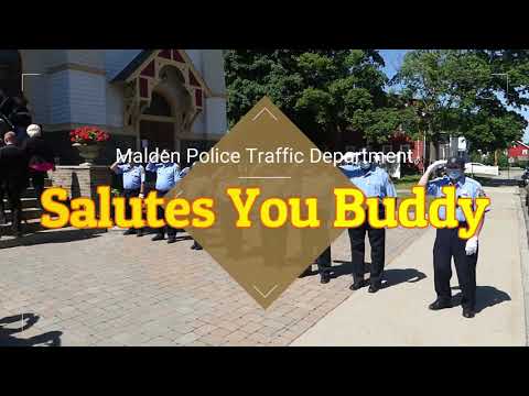 Malden Police Honor  Traffic Supervisor George " Buddy" Knox