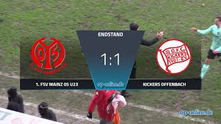 1. FSV Mainz 05 II - Kickers Offenbach: Höhepunkte zum Spiel