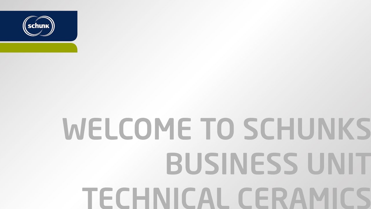 Welcome to Schunk Technical Ceramics