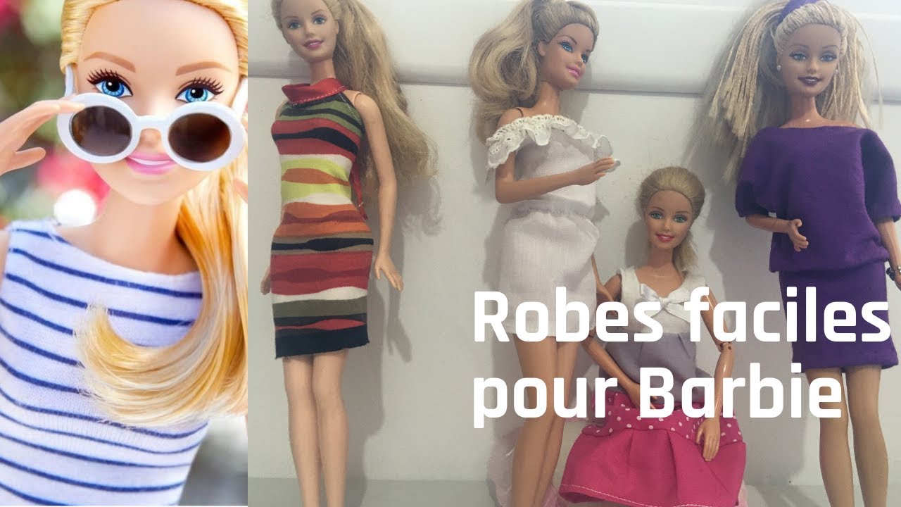 coudre des robes faciles pour Barbie /en 5 minutes