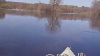 preview picture of video 'Salaca river. April 2011. Part 2/6: Lake - Mazsalaca.'