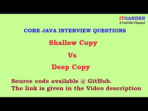 Core Java Interview Questions Shallow Copy Vs Deep Copy Example In Java