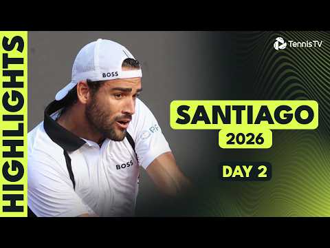 Berrettini Faces Nava; Garin, Tabilo & Gaubas Feature | Santiago 2026 Highlights Day 2