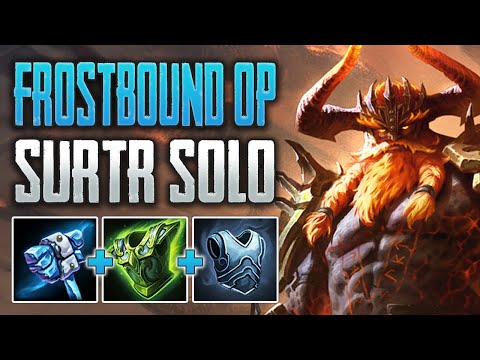 FROSTBOUND IS SO GOOD NOW! Surtr Solo Gameplay (SMITE Ranked Conquest)