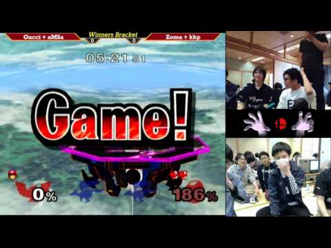 CrazyHand 2017 Doubles WSF - Gucci + VGBC|aMSa(Red) vs. Zoma + kkp(Blue)