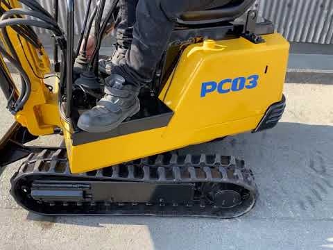コマツ　ミニショベル　PC03 50km圏内陸送無料★動画配