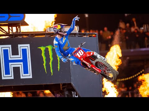 AMAスーパークロスRd3 サンディエゴ（ぺトコパーク）250SXハイライト動画