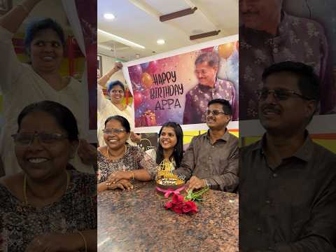 On Spot Surprise‼️Appa’s Bday Celebration❤️ | Watch till the end 😅 #shorts #jennishacks #ytshorts