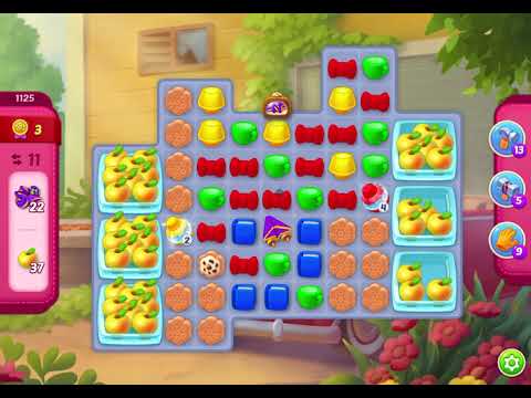 HomeScapes Level 1125 no boosters (14 moves)