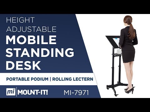 Multi-Use Mobile Standing Desk | Podium | Lectern (MI-7971)