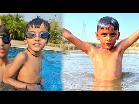 Kunali swimming 🥽 | saurav Joshi ka aaj ka blog | @souravjvlogs @piyushjocgaming