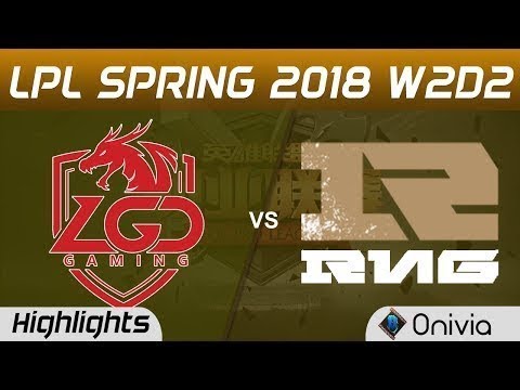 LGD vs RNG Highlights Game 1 LPL Spring 2018 W2D2 LGD Gaming vs Royal Never Give Up by Onivia